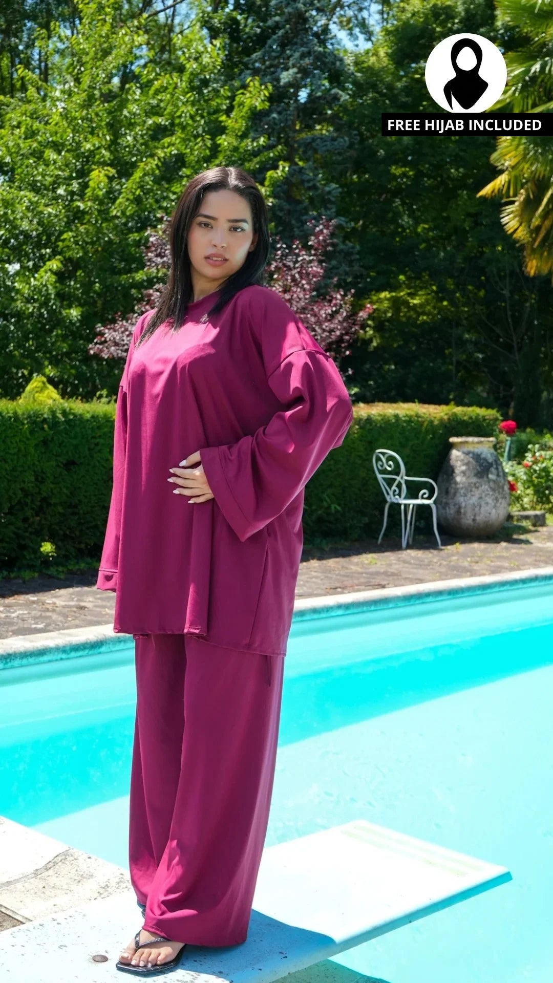 Classic Burkini - Burgundy